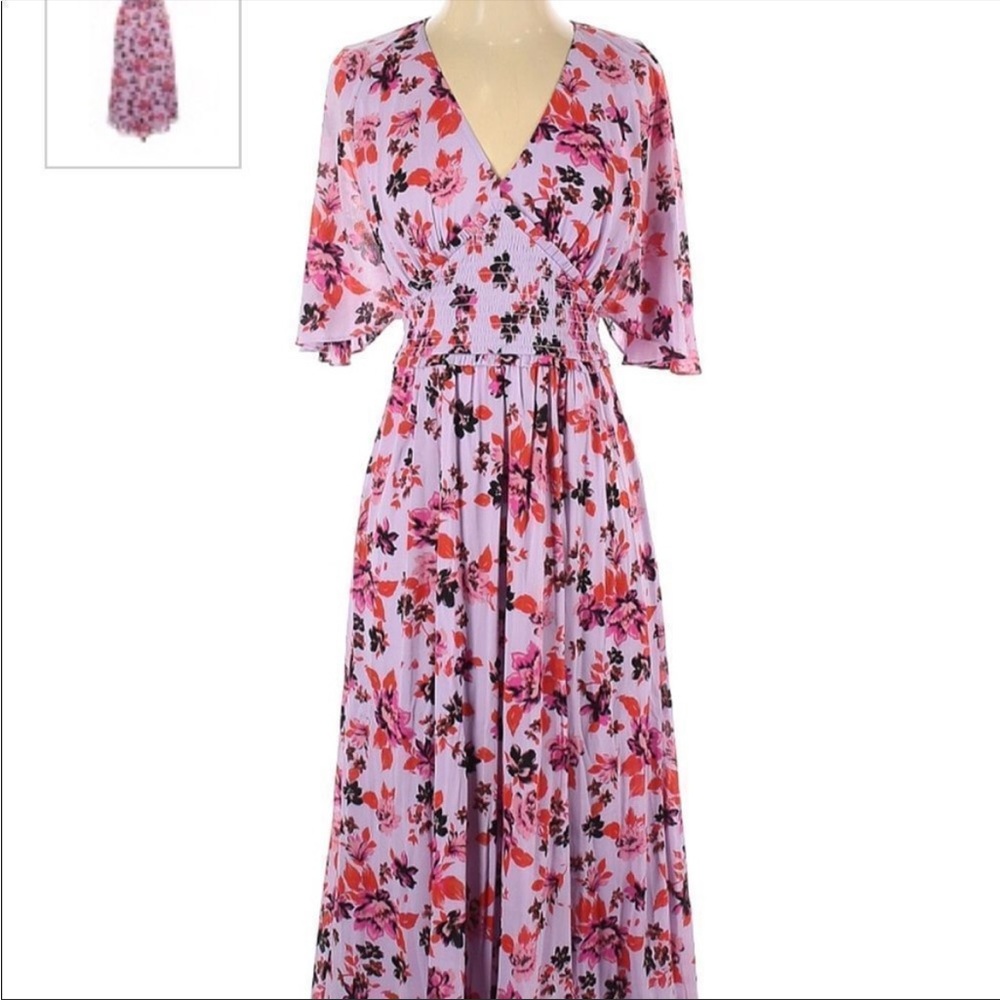 NWT Diane Von Furstenberg Napa Floral Midi Dress - Picture 5 of 10